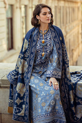 Tender Glance | 3Pc Unstitched Suit Winter Embroidered Broadway By Mushq